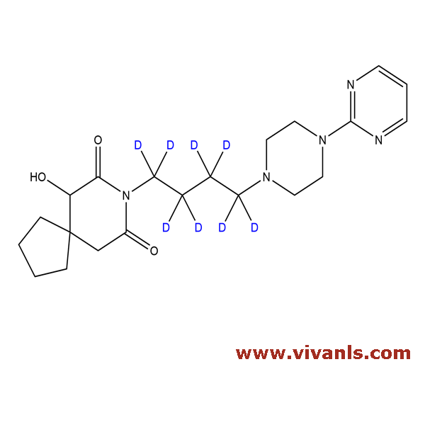 Stable Isotope Labeled Compounds-6-Hydroxy Buspirone-d8-1663651342.png